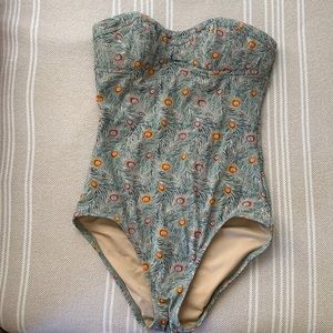 Jcrew One Piece Strapless Swimming Suit